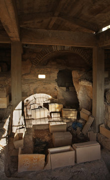 Ossuary near Dominus Flevit Church - Lord Wept in Jerusalem. Israel