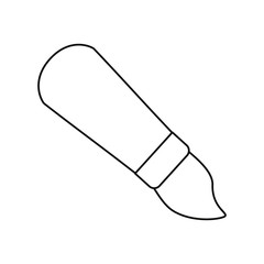 Cute paint brush cartoon