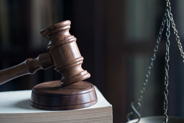  Symbol of Law on Lawyer's desk