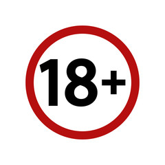 18+ sign.