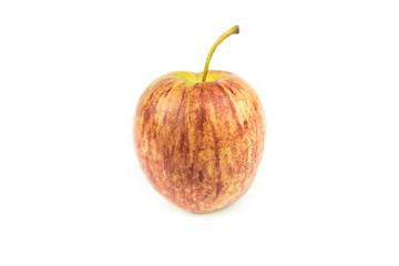 Fresh red apple isolated on white.