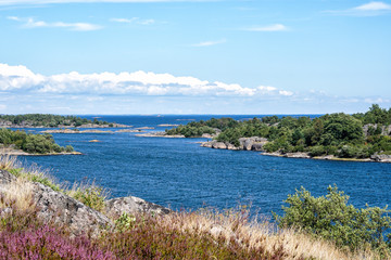View over St. Anna archipelago in the Baltic Sea from an island called Maro
