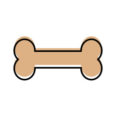 bone food mascot icon vector illustration design