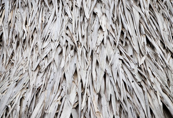 Old thatching roof texture background, create from dry palm leaf