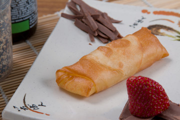 Strawberry harumaki food