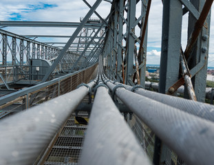 Bridge steel tension cables