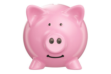 Piggy bank, 3D rendering
