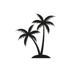 Palm tree logo. Vector.