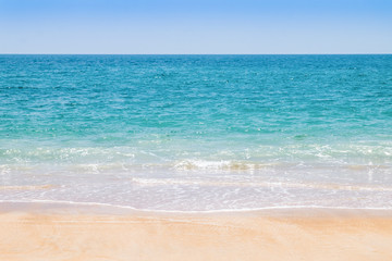 Fototapeta na wymiar Beautifull sand sea sun
