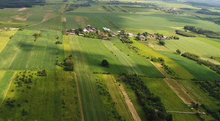 Naklejka premium Aerial landscape