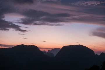 Beautiful view Phang-nga Lake