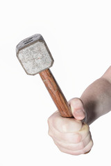 Hammer in Faust Freisteller