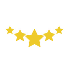 5 stars rating. Vector.