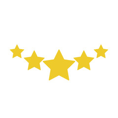 5 stars rating. Vector.