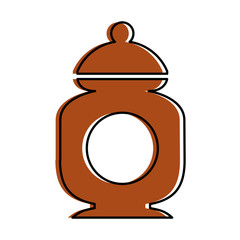 sugar pot isolated icon vector illustration design