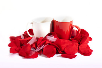 mug of hot drink on a cold day February 