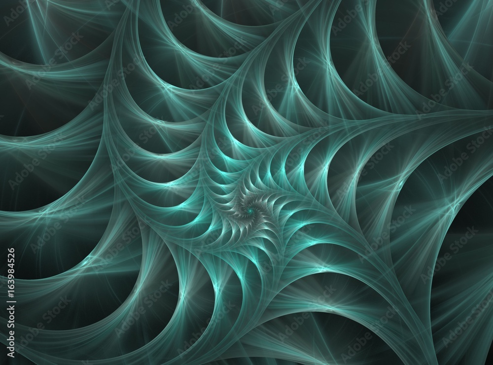 Poster abstract bright multicolored fractal computer generated image, background for text labels