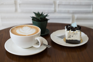 Latte coffee