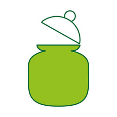 sugar pot isolated icon vector illustration design
