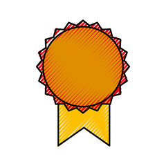 medal award isolated icon vector illustration design