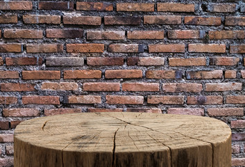 truck with brick wall