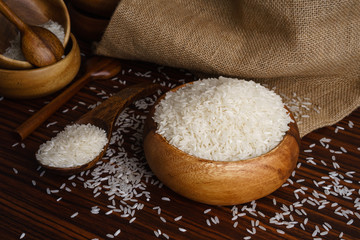 White organic jasmine rice