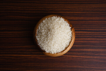 Fototapeta na wymiar White organic jasmine rice