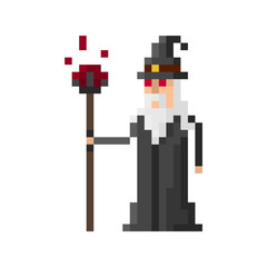Fototapeta premium Pixel wizard for games and applications