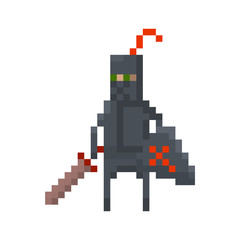 Obraz premium Pixel knight for games and applications