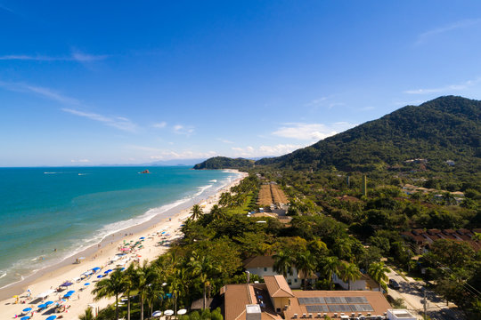Aerial View of Juquehy Beach, Sao Paulo, Brazil