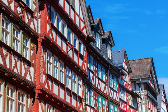 half-timbered houses in Herborn, Germany