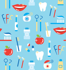 デンタルケア　シームレス　パターン