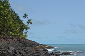 Fototapeta na wymiar Rochers des Îles du Salut