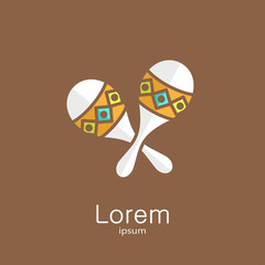 Logo template - maracas