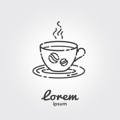 Logo template - cup of coffee