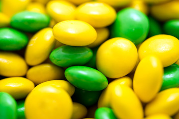 Yellow And Green Confectionery Macro