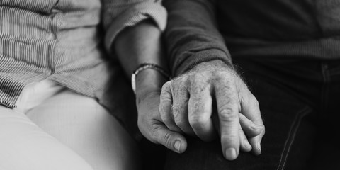 Holding Hands Affection Mature Love
