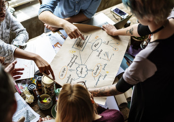 Business Colleagues Together Teamwork Working Office