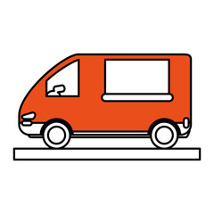 van vector illustration