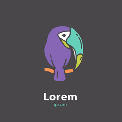 Logo template - toucan