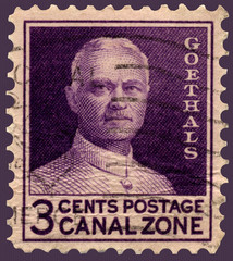 Goethals Canal Zone Postage Stamp