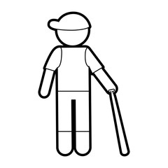 sportsman vector illustration