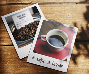 Take a break coffee lover word