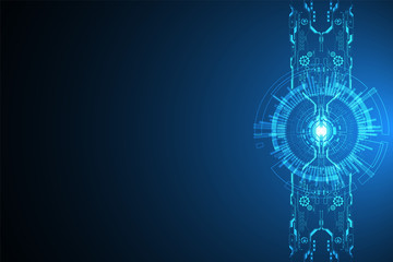 Vector abstract background technology concept.