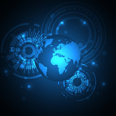 Vector abstract background technology concept.