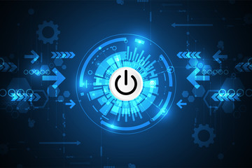 Vector abstract technology switch design.