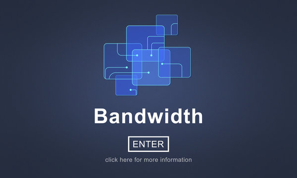 Bandwidth Word Isolated On Background