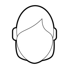 woman face vector illustration