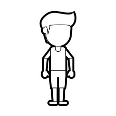 standing man vector illustration