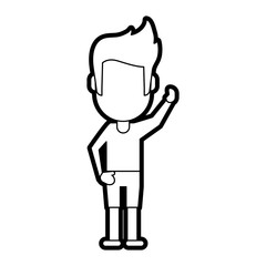 standing man vector illustration